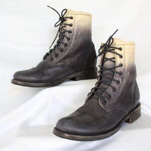FREEBIRD Charlie Dip Ombre  two tone combat leather tanker hiking boots lace up